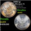 Image 1 : 1882-p Morgan Dollar $1 Grades GEM Unc