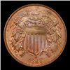 Image 2 : 1865 Two Cent Piece 2c Grades Choice+ Unc BN