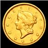 Image 2 : 1849 Open Wreath Gold Dollar $1 Grades Select AU