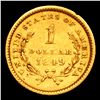 Image 3 : 1849 Open Wreath Gold Dollar $1 Grades Select AU