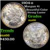 Image 1 : 1904-o Morgan Dollar $1 Grades GEM+ Unc