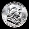Image 2 : 1952-s Franklin Half Dollar 50c Grades Choice Unc FBL