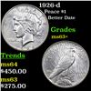 Image 1 : 1926-d Peace Dollar $1 Grades Select+ Unc