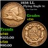 Image 1 : 1858 LL Flying Eagle Cent 1c Grades vf++