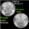 Image 1 : 1883-p Morgan Dollar $1 Grades Choice Unc