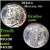 Image 1 : 1944-s Mercury Dime 10c Grades GEM+ Unc