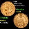 Image 1 : 1861 Indian Cent 1c Grades Choice Unc