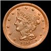 Image 2 : 1855 Braided Hair Half Cent C-1 1/2c Grades Select+ Unc BN