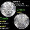 Image 1 : 1880-o Morgan Dollar $1 Grades Select Unc