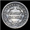 Image 3 : 1849-p Seated Liberty Half Dime 1/2 10c Grades xf details
