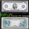 Image 1 : 1914 $5 Large Size Blue Seal Federal Reserve Note, 3-C Philadelphia, PA Grades vf++