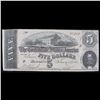 Image 2 : 1864 $5 Confederate Note, T-69 Grades xf