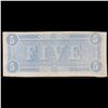 Image 3 : 1864 $5 Confederate Note, T-69 Grades xf