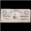 Image 2 : 1864 $50 Confederate States of America Richmond CSA Bank Note T-66 Grades vf+
