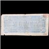 Image 3 : 1864 $50 Confederate States of America Richmond CSA Bank Note T-66 Grades vf+