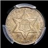 Image 2 : ***Auction Highlight*** 1862/1 Three Cent Silver FS-301 3cs Graded ms66 BY SEGS (fc)