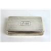 Image 2 : A WILLIAM IV SILVER VERMEIL-LINED HINGED LID SNUFF BOX