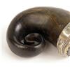 Image 3 : A SCOTTISH SILVER-MOUNTED LIDDED TOBACCO MULL HORN