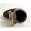Image 6 : A SCOTTISH SILVER-MOUNTED LIDDED TOBACCO MULL HORN