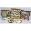 Image 1 : THREE ART GLASS-STYLE SQUARE TRAYS