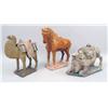 Image 1 : A TANG-STYLE GLAZED EARTHENWEAR STANDING HORSE FIGURE