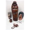 Image 1 : A GROUP OF MISCELLANEOUS ETHNIC TABLE ARTICLES