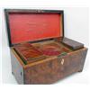 Image 2 : A GEORGE III MAHOGANY INLAID TEA CADDY