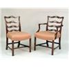 Image 2 : A SET OF EIGHT GEORGE III-STYLE CARVED MAHOGANY DINING CHAIRS