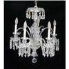 Image 1 : A CUT GLASS FIVE-LIGHT CHANDELIER