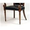 Image 2 : A VALENTI MAHOGANY AND LEATHER DESK CHAIR