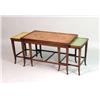Image 1 : A SET OF NEOCLASSICAL-STYLE PAINT-DECORATED NESTING TABLES