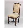 Image 2 : A LOUIS XV CARVED AND UPHOLSTERED SIDE CHAIR