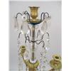 Image 2 : A LOUIS XVI-STYLE CRYSTAL AND GILT-METAL THREE-BRANCH CANDELABRA CENTERPIECE