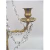 Image 3 : A LOUIS XVI-STYLE CRYSTAL AND GILT-METAL THREE-BRANCH CANDELABRA CENTERPIECE