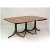 Image 1 : A REGENCY-STYLE MAHOGANY EXTENSION DINING TABLE