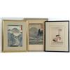Image 1 : THREE JAPANESE NATURE-THEMED WOODBLOCK PRINTS