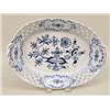 Image 1 : A MEISSEN BLUE ONION RETICULATED OVAL BASKET
