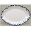 Image 1 : A LARGE ENGLISH BLUE AND WHITE STAFFORDSHIRE PORCELAIN OVAL PLATTER