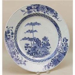 A BLUE AND WHITE CHINESE CHARGER
