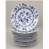 Image 1 : TWELVE MEISSEN BLUE ONION RIM CEREAL BOWLS