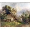 Image 2 : A FRAMED OIL ON CANVAS DEPICTING A BUCOLIC LANDSCAPE