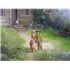 Image 4 : A FRAMED OIL ON CANVAS DEPICTING A BUCOLIC LANDSCAPE