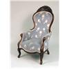Image 2 : TWO VICTORIAN MAHOGANY PARLOR CHAIRS