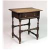 Image 1 : A JACOBEAN-STYLE OAK SINGLE-DRAWER SIDE TABLE