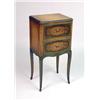 Image 1 : A FRENCH-STYLE TWO-DRAWER PAINTED NIGHT STAND