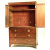 Image 9 : A GEORGE III MAHOGANY LINEN PRESS