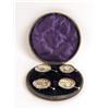 Image 2 : A SET OF FOUR ENGLISH STERLING SILVER SHELL-FORM SALT CELLARS WITH SALT SPOONS