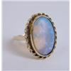 Image 2 : A 14K YELLOW GOLD AND OPAL RING