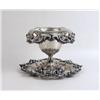 Image 1 : A HIGHLY ELABORATE JB AND SM KNOWLES STERLING SILVER FOOTED COMPOTE WITH UNDERPLATE
