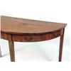 Image 2 : A FEDERAL WALNUT DEMI-LUNE TABLE